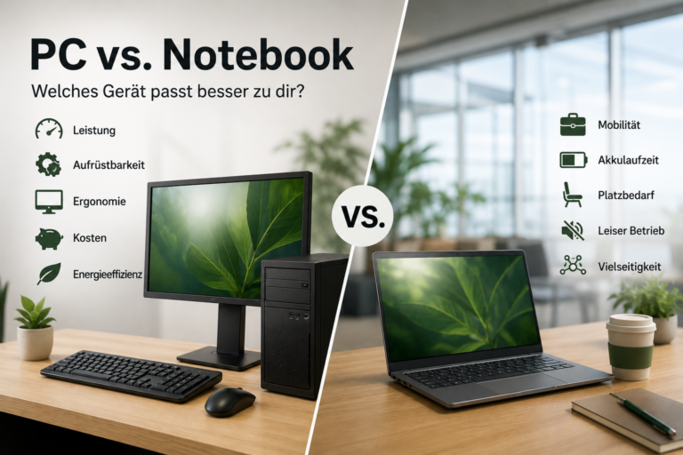 PC vs Notebook Vergleich